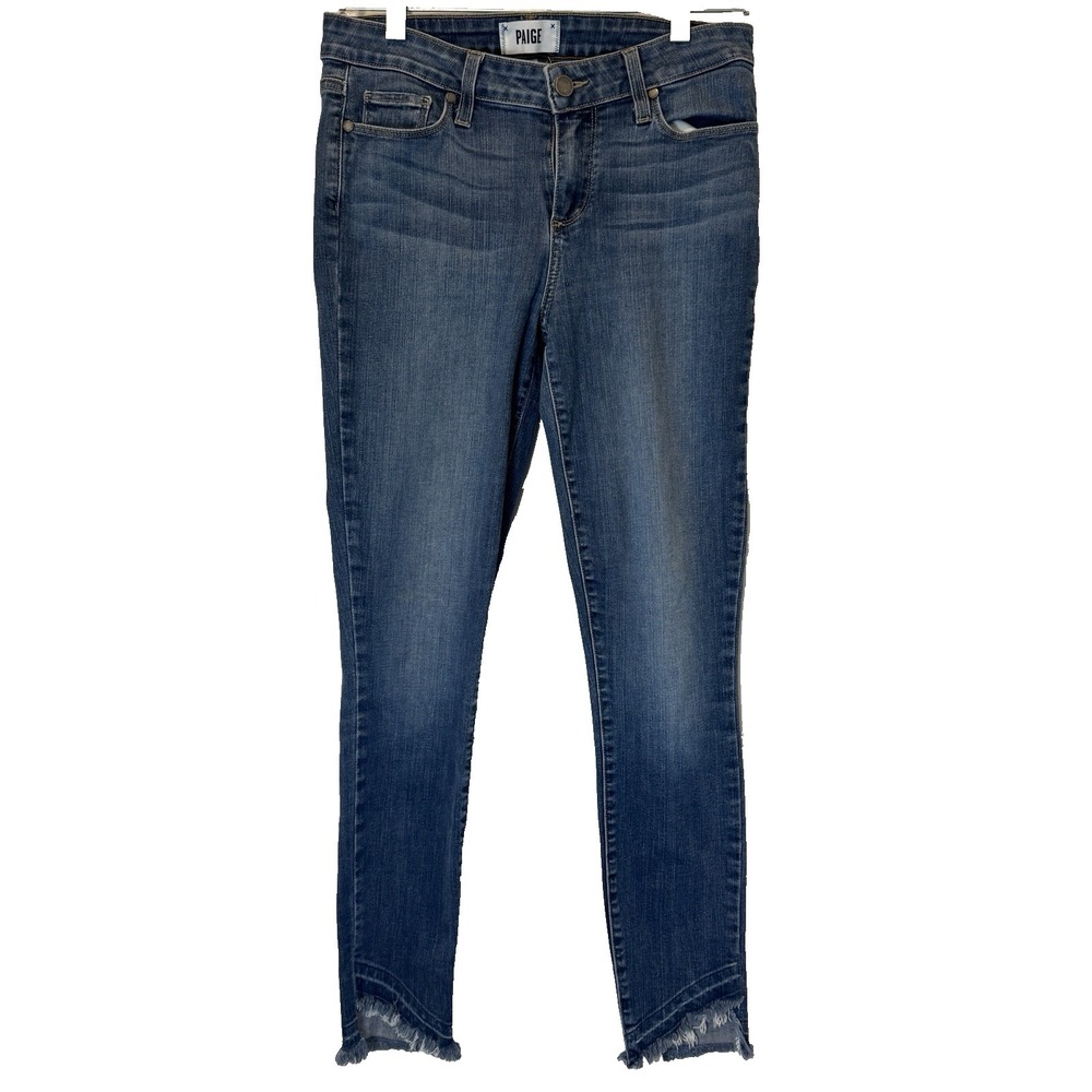 Paige Verdugo Ankle Skinny Women's Jeans Size 29 Mid Rise Festival Edgy Preppy